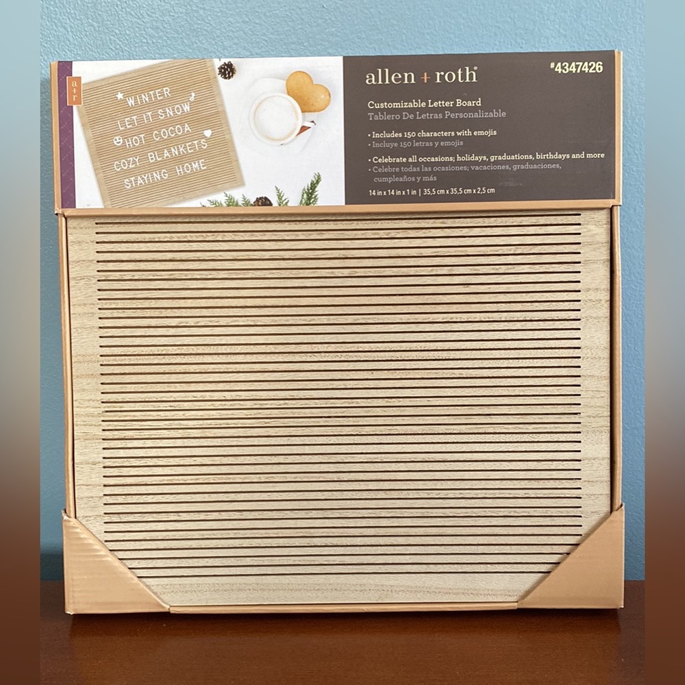 Wooden Letter Board - Brand New
